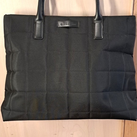 Givenchy black quilted parfums tote bag